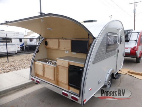 NuCamp TAB Teardrop Trailer Exterior Kitchen