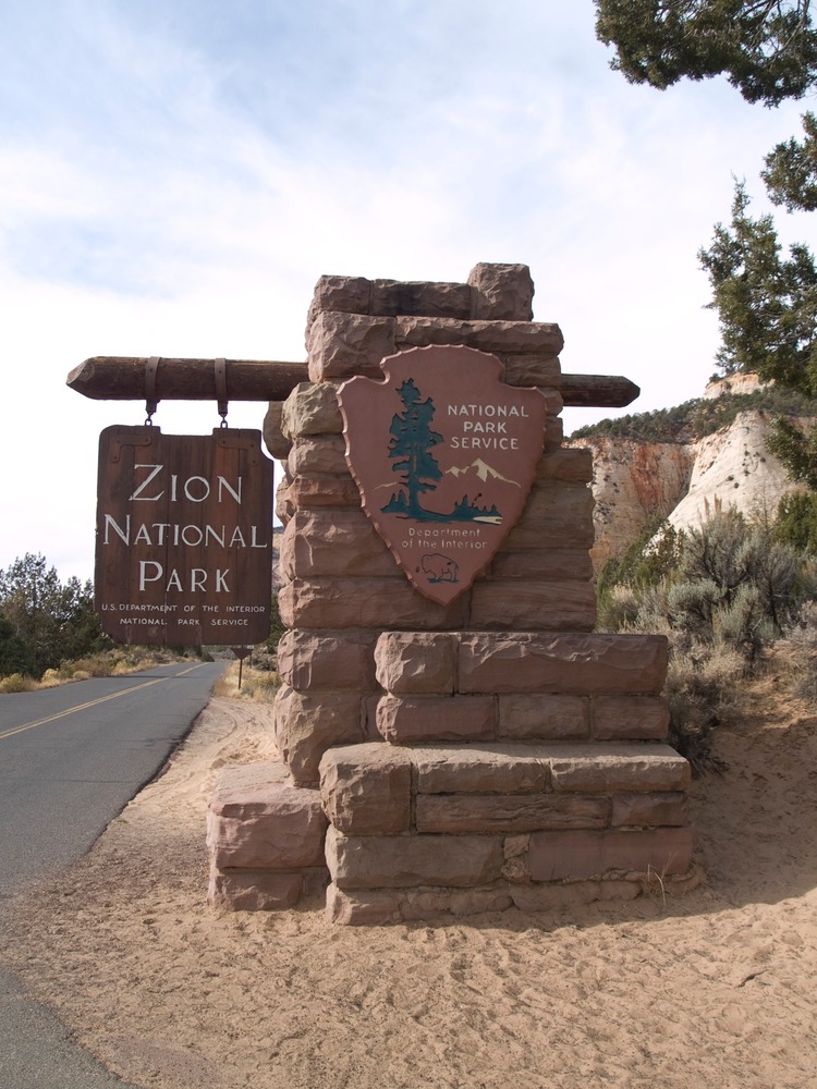 Zion National Park Sign